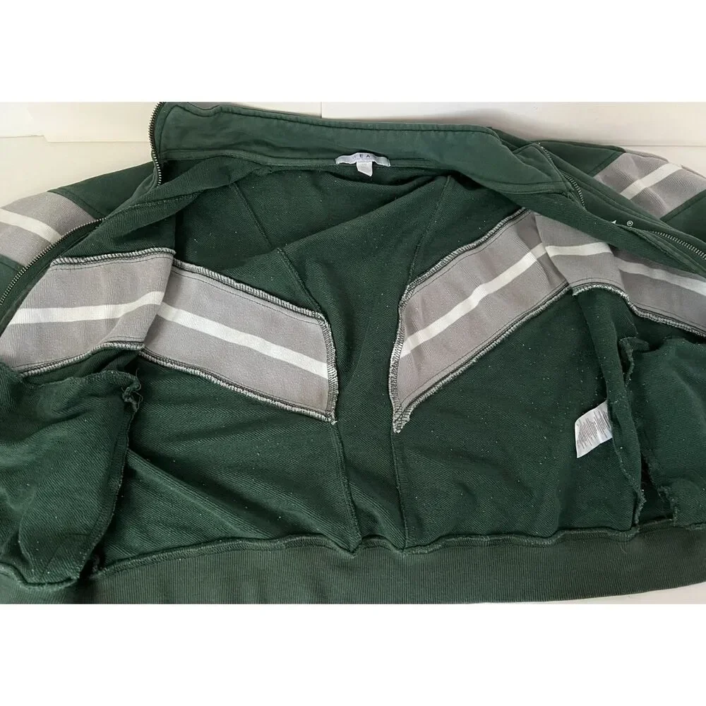 Wear by Erin Andrews Michigan State cropped cotton-blend jacket. Size L.